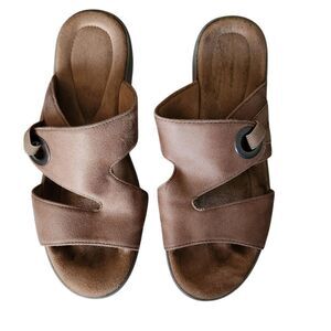 Easy Spirit Women's Slip-On Wedge Heel Sandals Size 7W